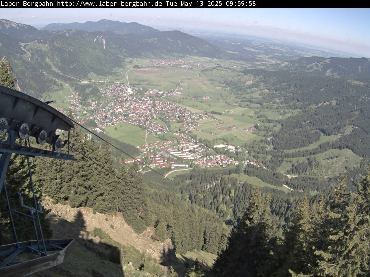 Laberbergbahn - Blick nach Oberammergau