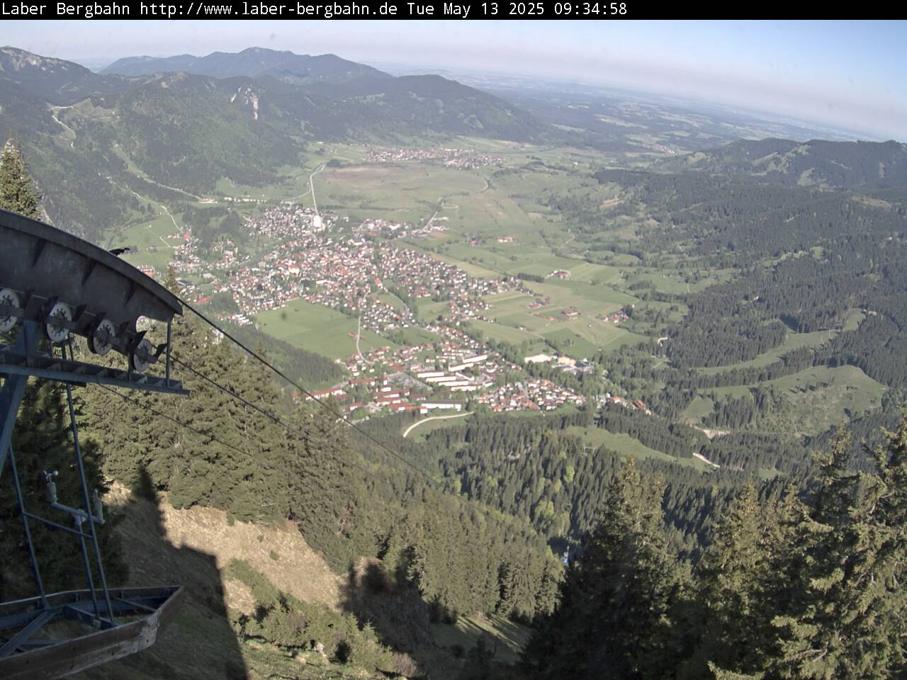 Laberbergbahn - Blick nach Oberammergau