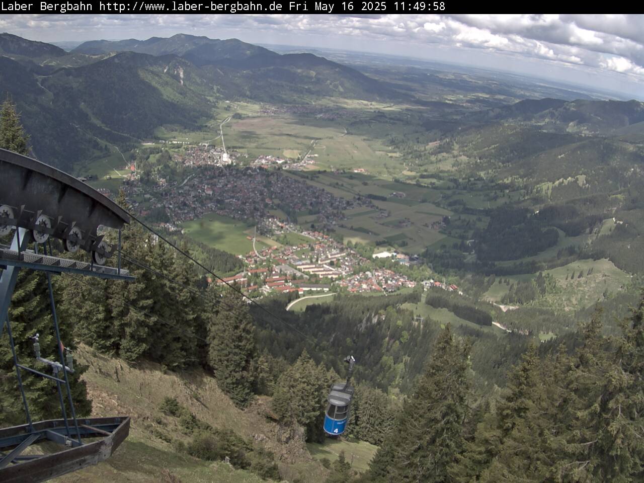 Laberbergbahn - Blick nach Oberammergau