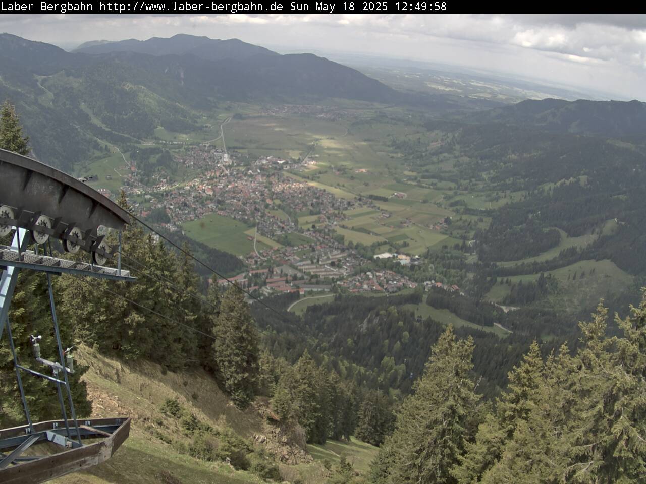 Laberbergbahn - Blick nach Oberammergau