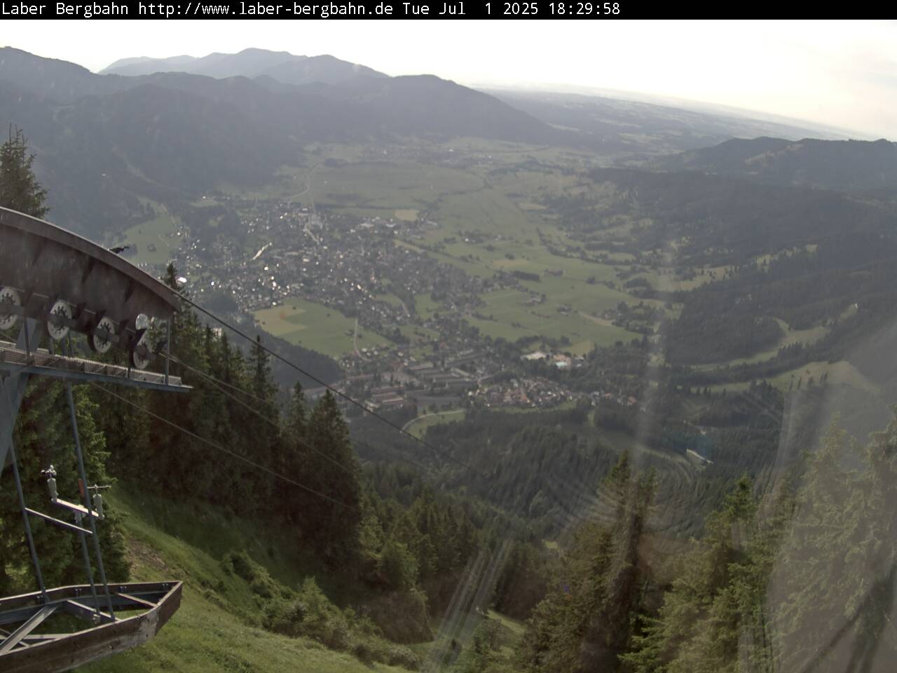 Laberbergbahn - Blick nach Oberammergau