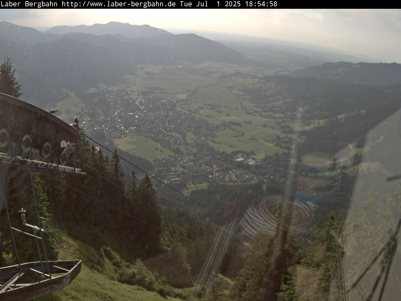 Laberbergbahn - Blick nach Oberammergau